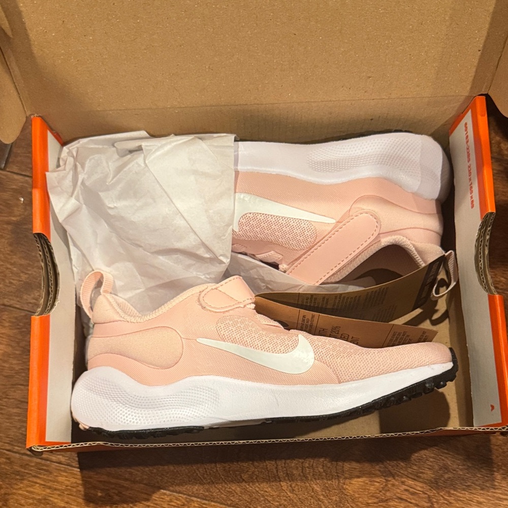 Nike Blush Pink and White shoes